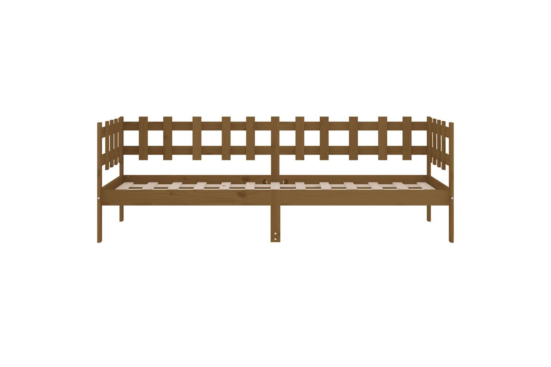 beBasic Dagseng honningbrun 90x200 cm heltre furu - Brun - Møbler - Senger - Sengeramme & sengestamme