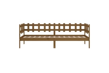 beBasic Dagseng honningbrun 90x200 cm heltre furu - Brun - Møbler - Senger - Sengeramme & sengestamme