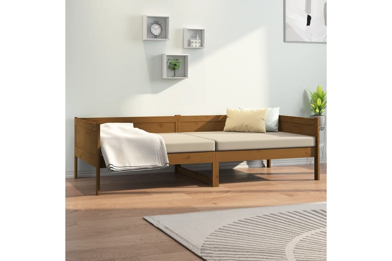 beBasic Dagseng honningbrun heltre furu 80x200 cm - Brun - Møbler - Sofaer - Dagsenger