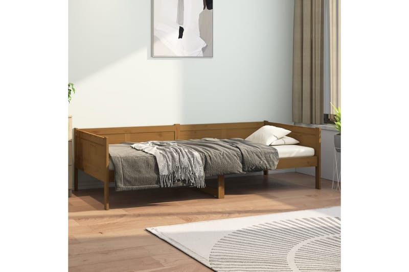 beBasic Dagseng honningbrun heltre furu 90x190 cm - Brun - Møbler - Sofaer - Dagsenger