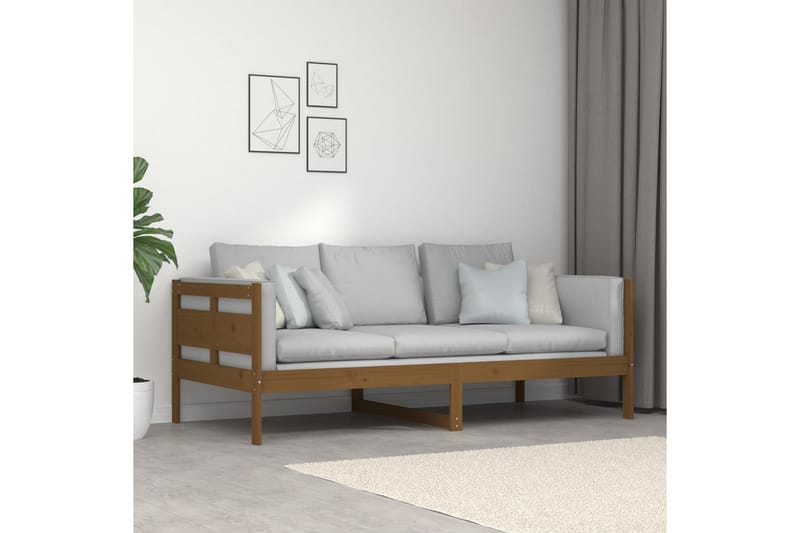 beBasic Dagseng honningbrun heltre furu 90x190 cm - Brun - Møbler - Sofaer - Dagsenger