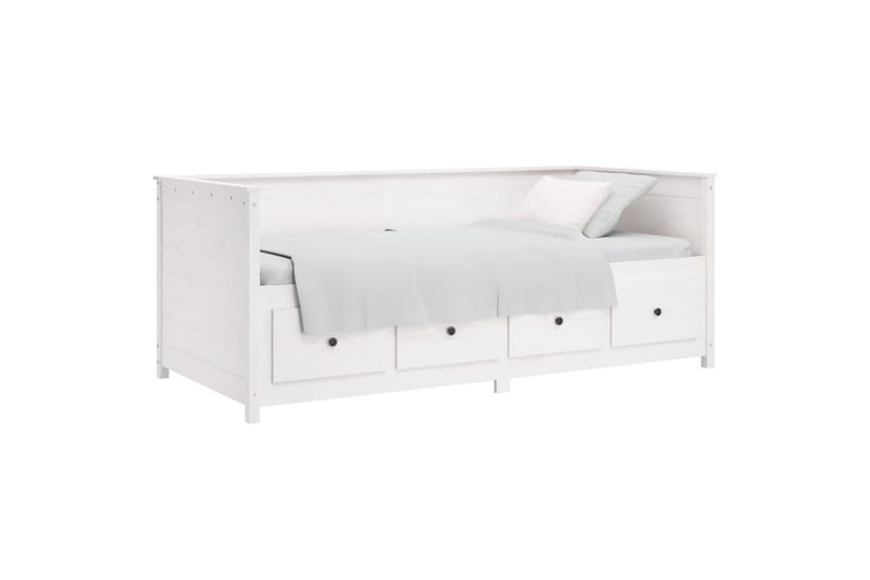 beBasic Dagseng hvit 100x200 cm heltre furu - Hvit - Møbler - Senger - Sengeramme & sengestamme