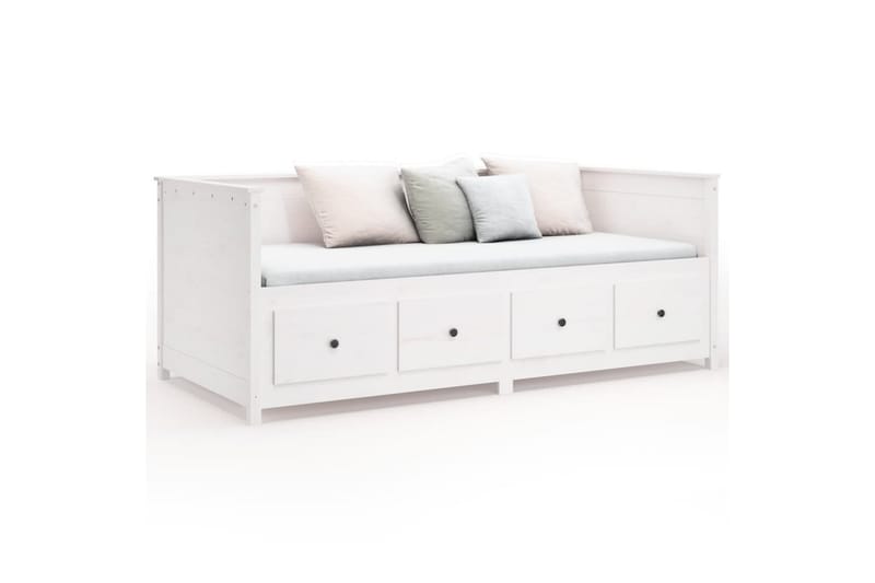 beBasic Dagseng hvit 100x200 cm heltre furu - Hvit - Møbler - Senger - Sengeramme & sengestamme