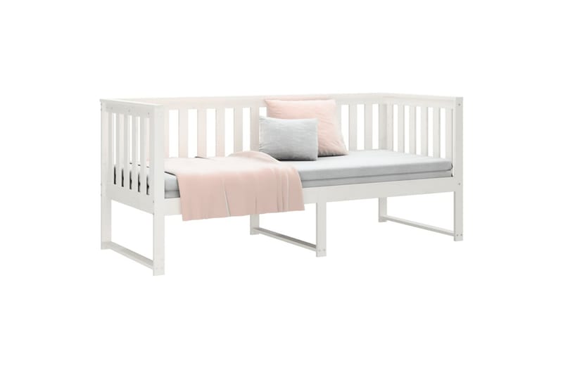 beBasic Dagseng hvit 75x190 cm heltre furu - Hvit - Møbler - Senger - Sengeramme & sengestamme