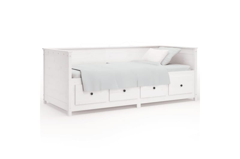 beBasic Dagseng hvit 80x200 cm heltre furu - Hvit - Møbler - Senger - Sengeramme & sengestamme