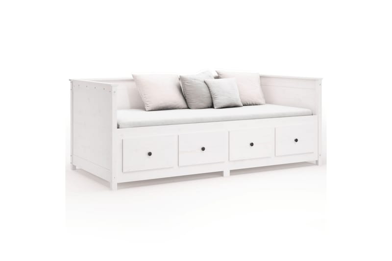 beBasic Dagseng hvit 80x200 cm heltre furu - Hvit - Møbler - Senger - Sengeramme & sengestamme