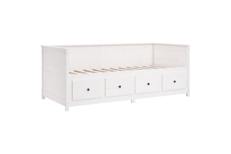 beBasic Dagseng hvit 80x200 cm heltre furu - Hvit - Møbler - Senger - Sengeramme & sengestamme