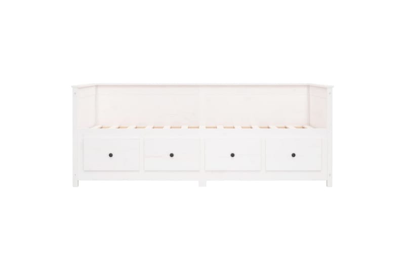 beBasic Dagseng hvit 80x200 cm heltre furu - Hvit - Møbler - Senger - Sengeramme & sengestamme