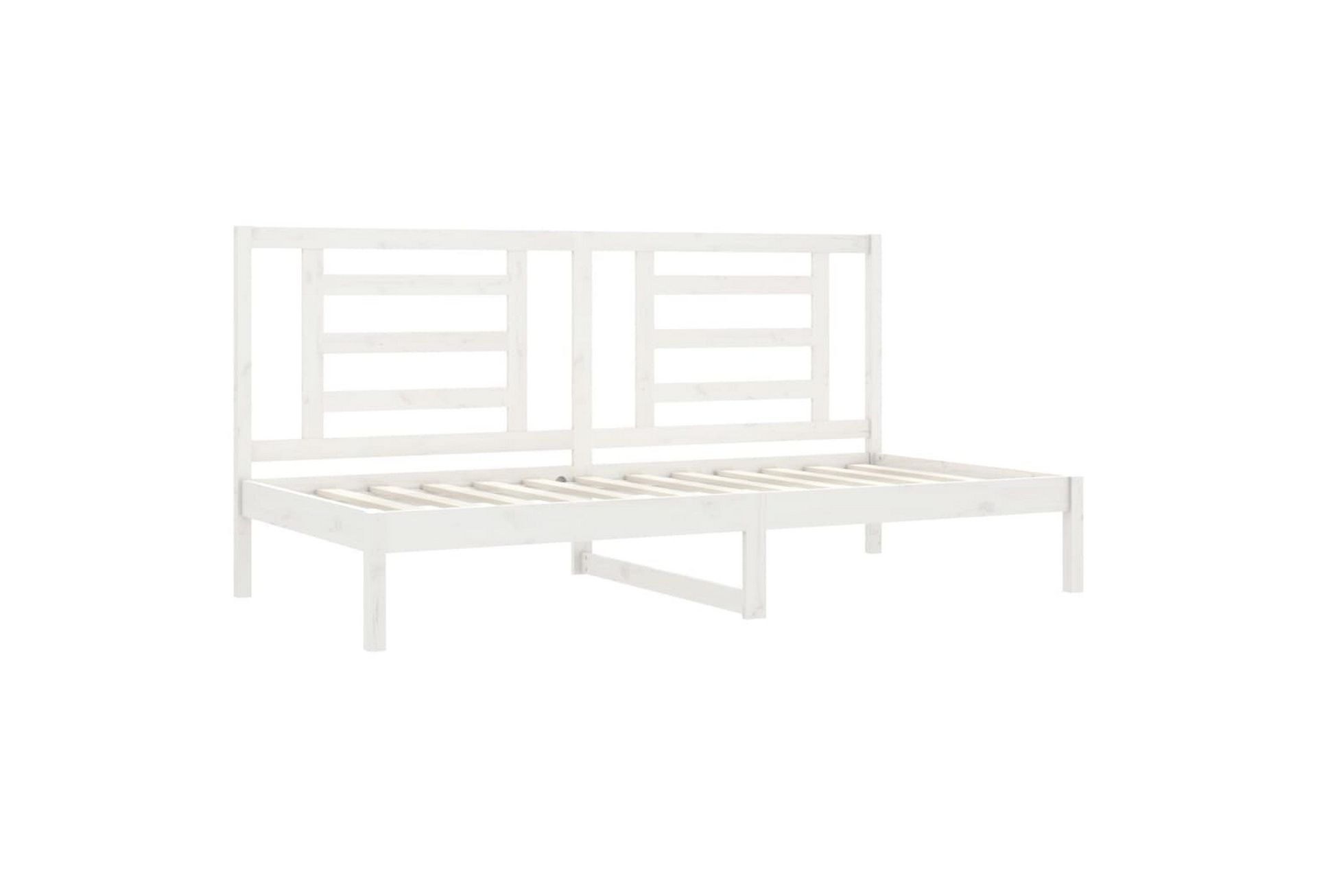 beBasic Dagseng hvit 80x200 cm heltre furu - Hvit - Møbler - Senger - Sengeramme & sengestamme