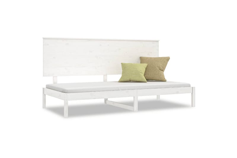 beBasic Dagseng hvit 80x200 cm heltre furu - Hvit - Møbler - Senger - Sengeramme & sengestamme