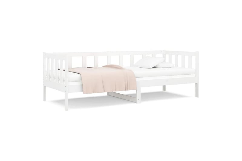 beBasic Dagseng hvit 80x200 cm heltre furu - Hvit - Møbler - Senger - Sengeramme & sengestamme