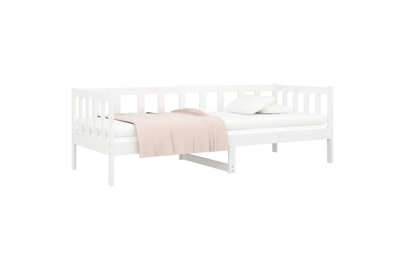 beBasic Dagseng hvit 80x200 cm heltre furu - Hvit - Møbler - Senger - Sengeramme & sengestamme
