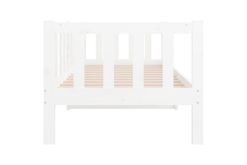 beBasic Dagseng hvit 80x200 cm heltre furu - Hvit - Møbler - Senger - Sengeramme & sengestamme