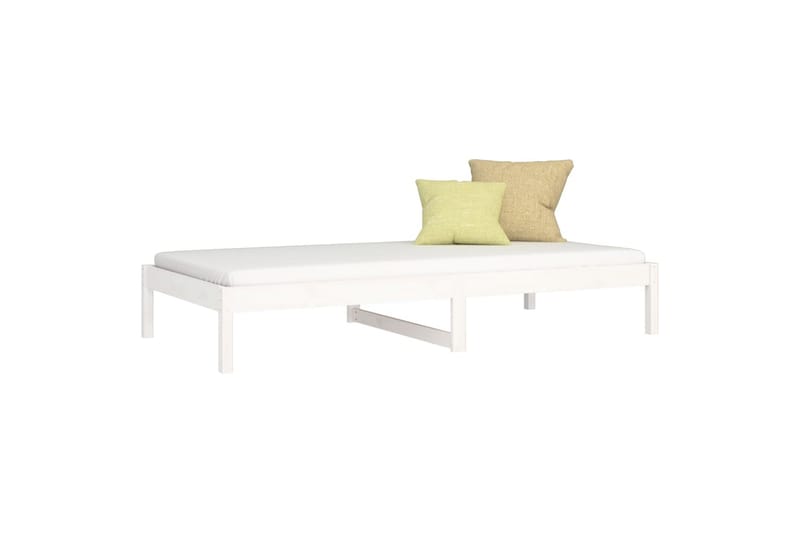 beBasic Dagseng hvit 80x200 cm heltre furu - Hvit - Møbler - Senger - Sengeramme & sengestamme