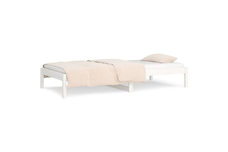 beBasic Dagseng hvit 80x200 cm heltre furu - Hvit - Møbler - Senger - Sengeramme & sengestamme