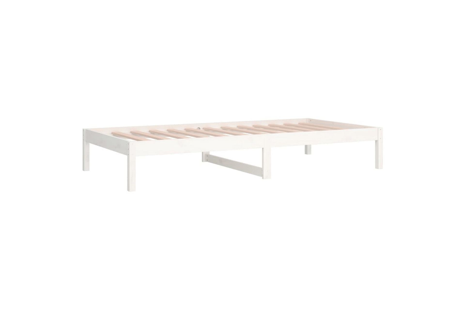 beBasic Dagseng hvit 80x200 cm heltre furu - Hvit - Møbler - Senger - Sengeramme & sengestamme