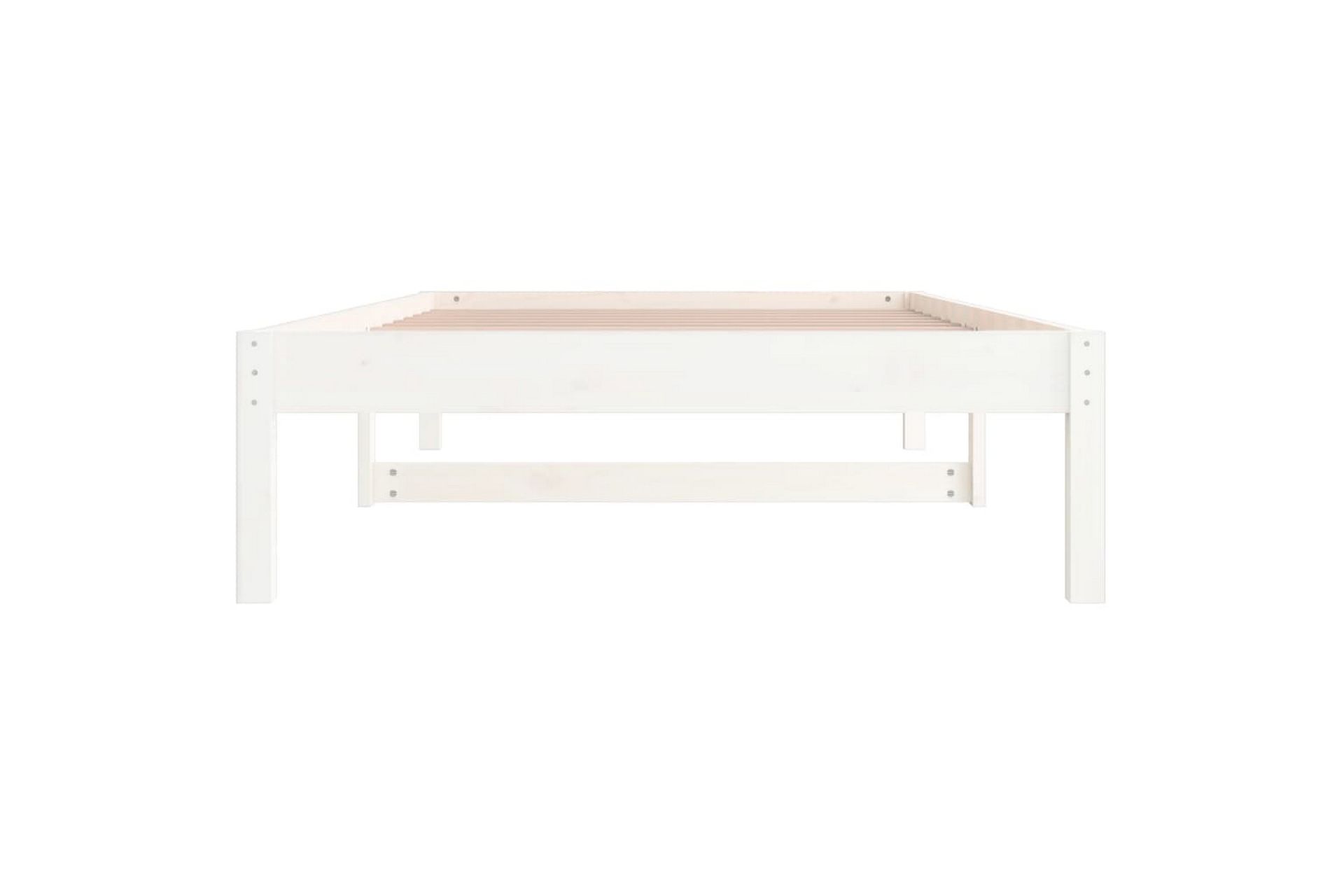 beBasic Dagseng hvit 80x200 cm heltre furu - Hvit - Møbler - Senger - Sengeramme & sengestamme