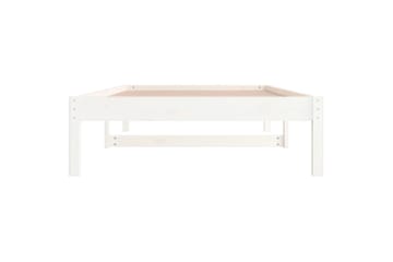 beBasic Dagseng hvit 80x200 cm heltre furu - Hvit - Møbler - Senger - Sengeramme & sengestamme
