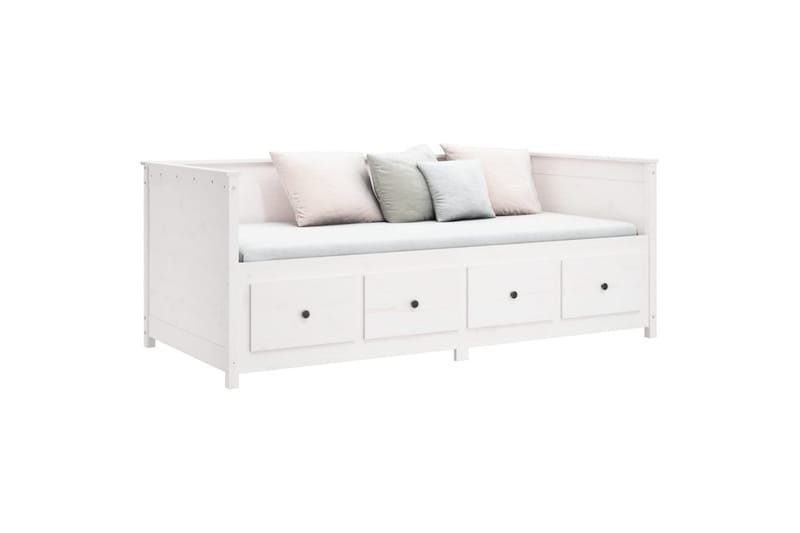 beBasic Dagseng hvit 80x200 cm heltre furu - Hvit - Møbler - Senger - Sengeramme & sengestamme