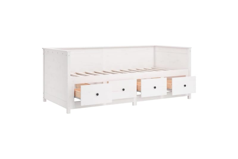 beBasic Dagseng hvit 90x190 cm heltre furu - Hvit - Møbler - Senger - Sengeramme & sengestamme