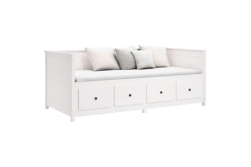 beBasic Dagseng hvit 90x190 cm heltre furu - Hvit - Møbler - Senger - Sengeramme & sengestamme
