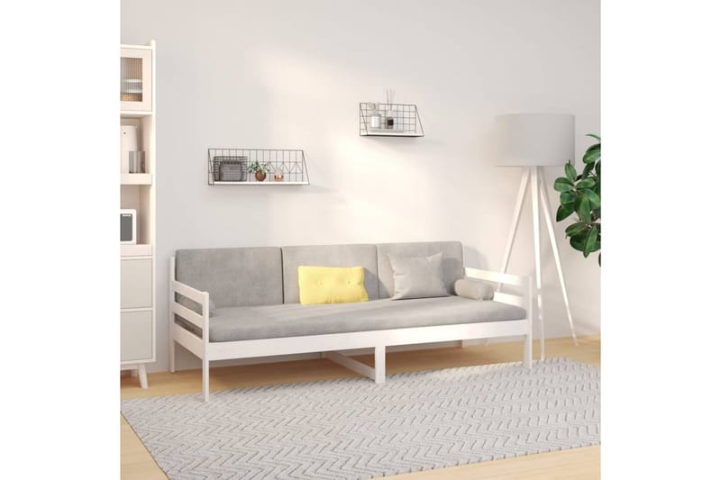 beBasic Dagseng hvit 90x190 cm heltre furu - Hvit - Møbler - Senger - Sengeramme & sengestamme