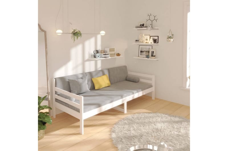 beBasic Dagseng hvit 90x190 cm heltre furu - Hvit - Møbler - Senger - Sengeramme & sengestamme