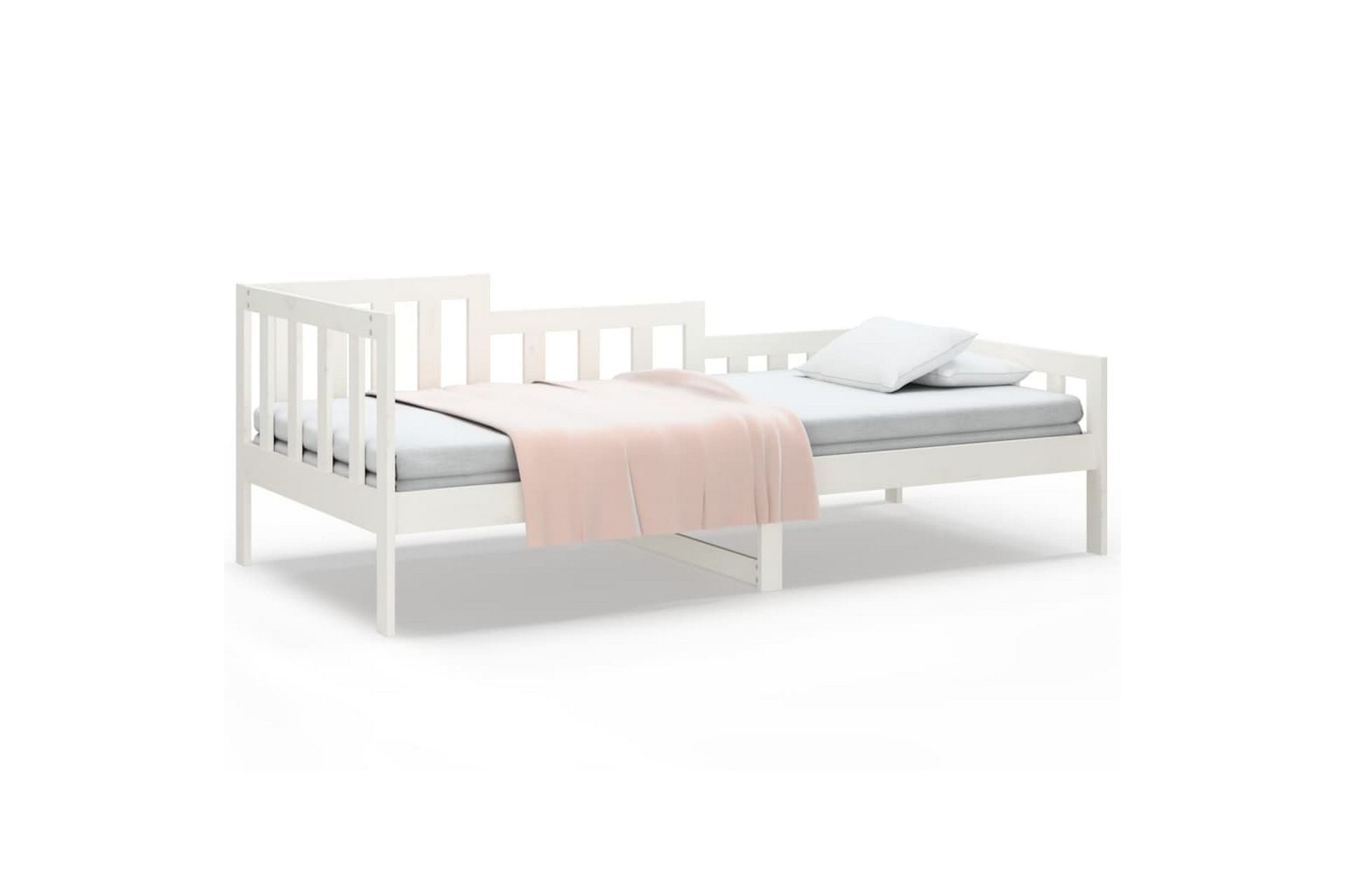 beBasic Dagseng hvit 90x190 cm heltre furu - Hvit - Møbler - Senger - Sengeramme & sengestamme