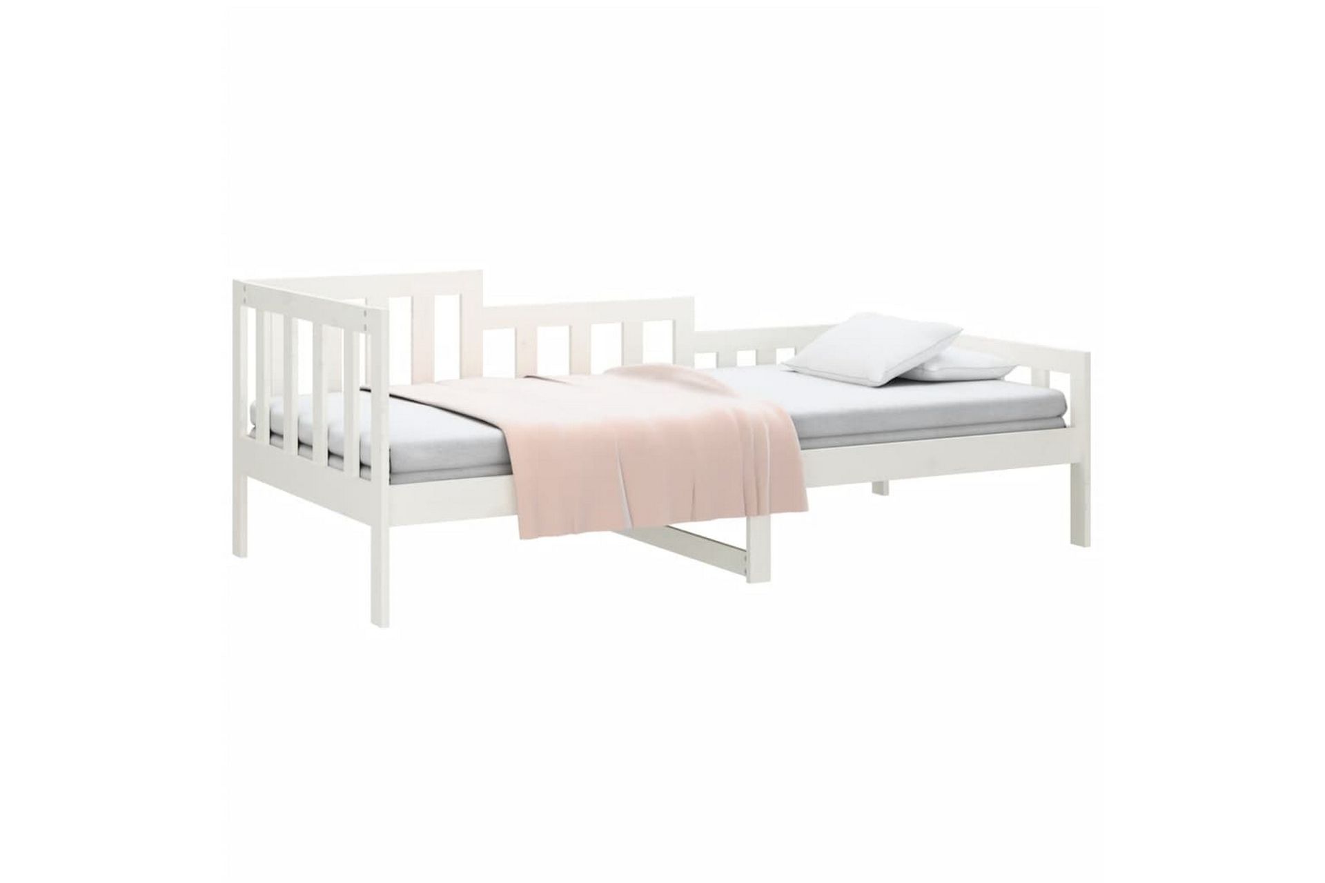 beBasic Dagseng hvit 90x190 cm heltre furu - Hvit - Møbler - Senger - Sengeramme & sengestamme