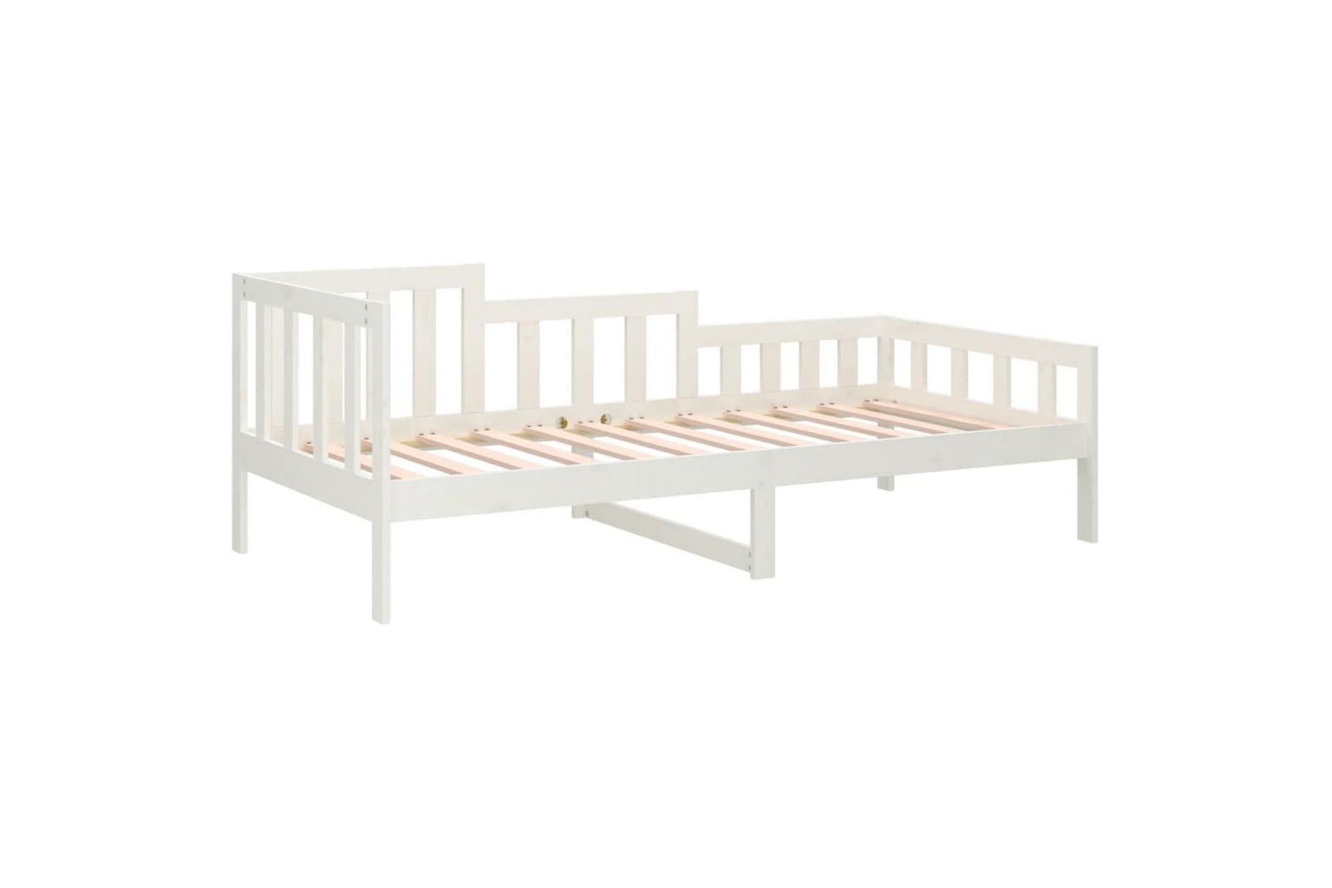 beBasic Dagseng hvit 90x190 cm heltre furu - Hvit - Møbler - Senger - Sengeramme & sengestamme