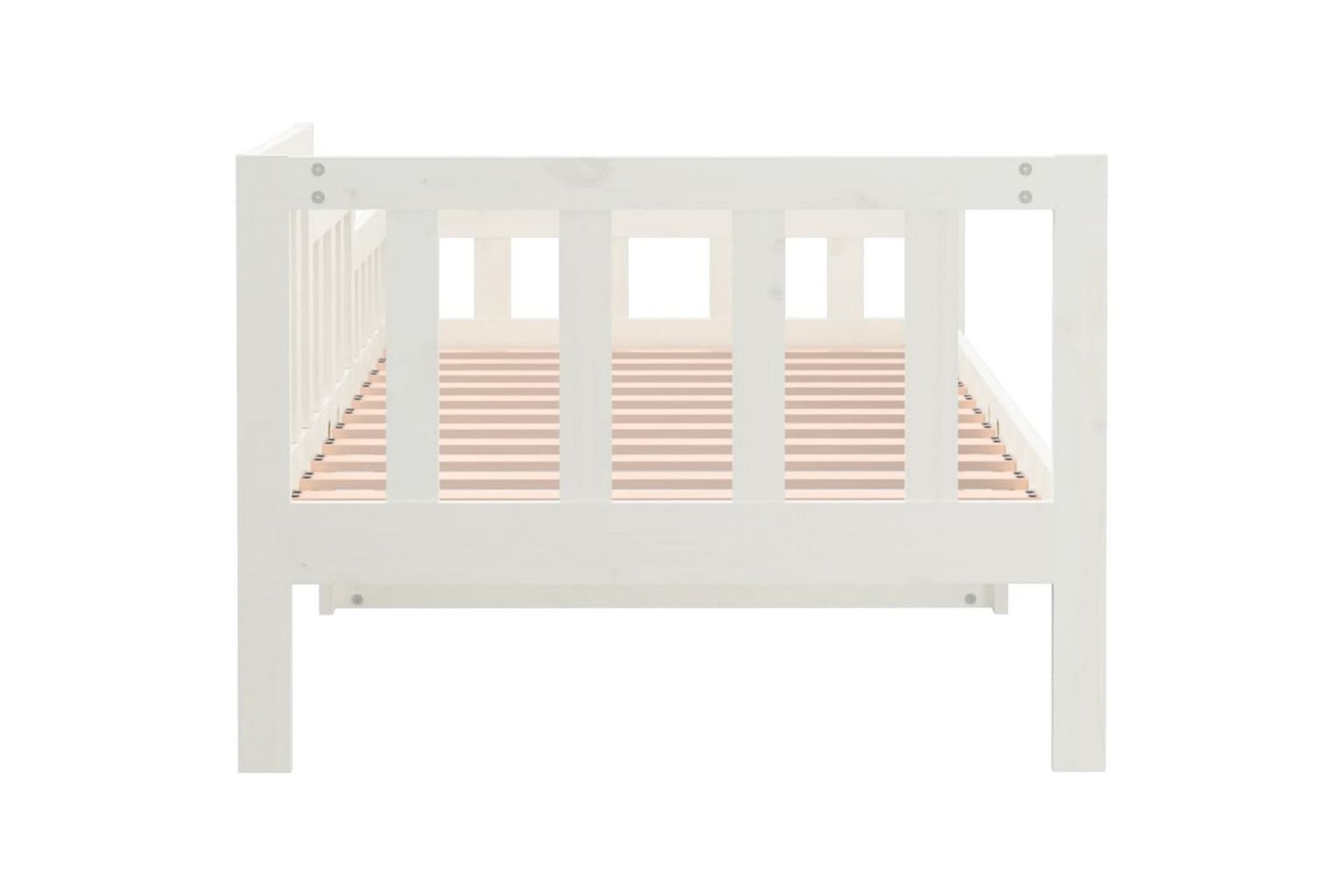 beBasic Dagseng hvit 90x190 cm heltre furu - Hvit - Møbler - Senger - Sengeramme & sengestamme