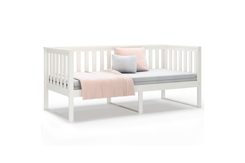 beBasic Dagseng hvit 90x190 cm heltre furu - Hvit - Møbler - Senger - Sengeramme & sengestamme