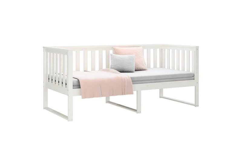 beBasic Dagseng hvit 90x190 cm heltre furu - Hvit - Møbler - Senger - Sengeramme & sengestamme