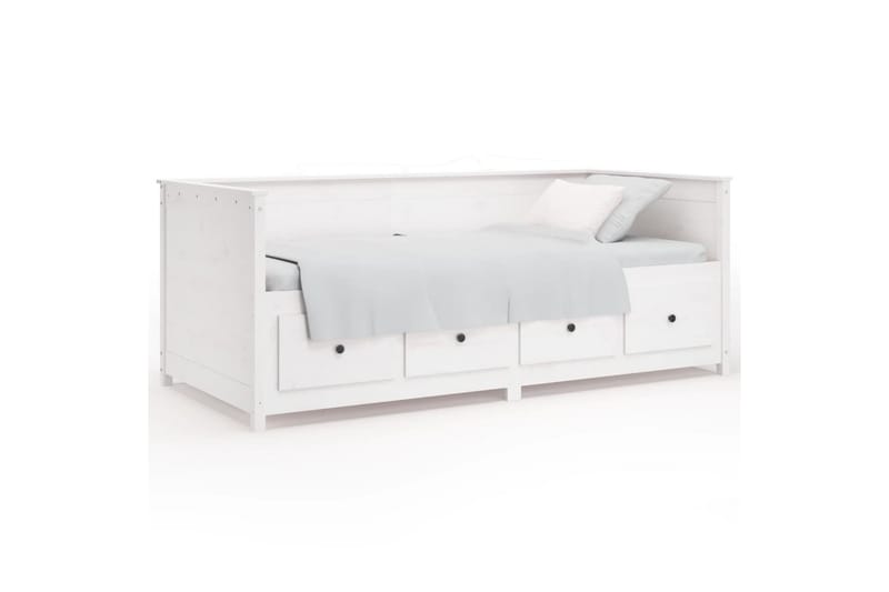 beBasic Dagseng hvit 90x190 cm heltre furu - Hvit - Møbler - Senger - Sengeramme & sengestamme