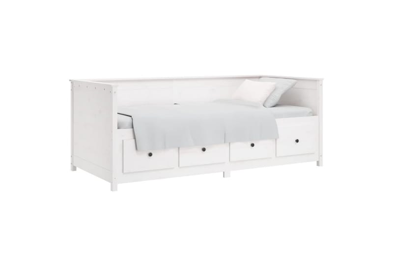 beBasic Dagseng hvit 90x190 cm heltre furu - Hvit - Møbler - Senger - Sengeramme & sengestamme