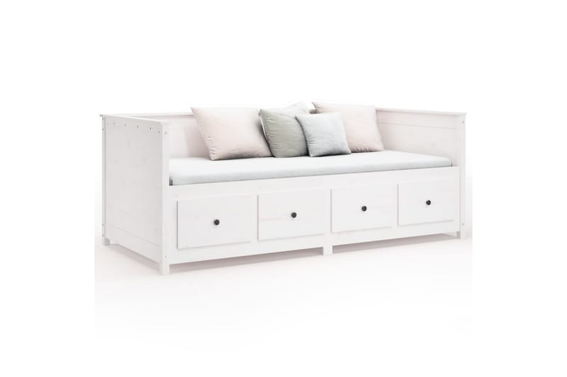 beBasic Dagseng hvit 90x190 cm heltre furu - Hvit - Møbler - Senger - Sengeramme & sengestamme