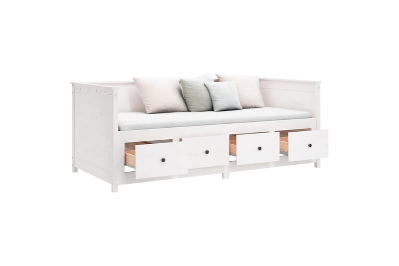beBasic Dagseng hvit 90x190 cm heltre furu - Hvit - Møbler - Senger - Sengeramme & sengestamme