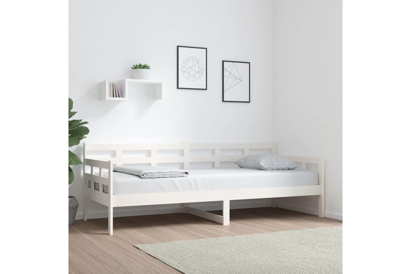 beBasic Dagseng hvit heltre furu 80x200 cm - Hvit - Møbler - Sofaer - Dagsenger
