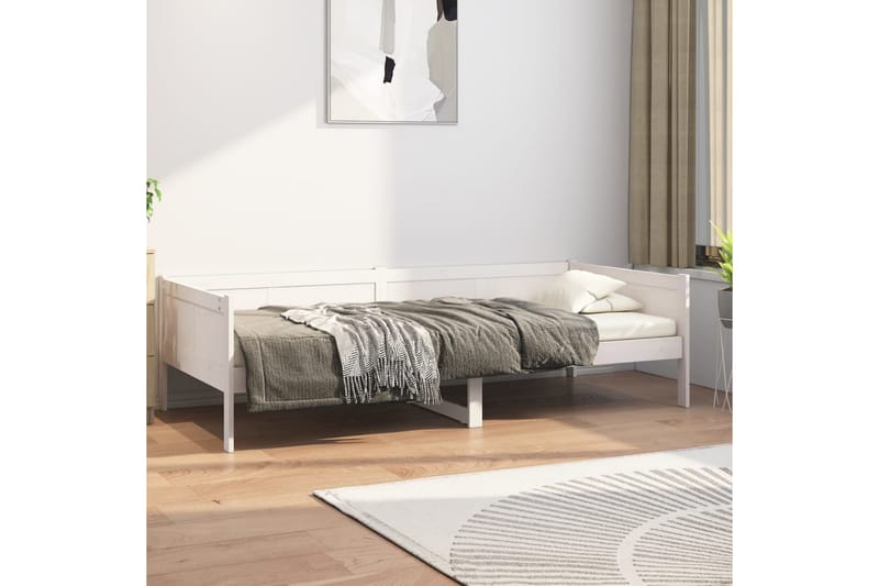 beBasic Dagseng hvit heltre furu 90x190 cm - Hvit - Møbler - Sofaer - Dagsenger