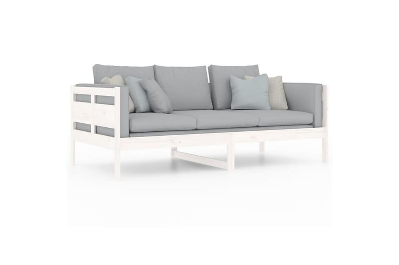 beBasic Dagseng hvit heltre furu 90x190 cm - Hvit - Møbler - Sofaer - Dagsenger