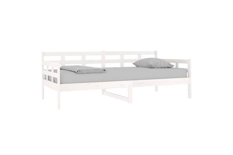 beBasic Dagseng hvit heltre furu 90x190 cm - Hvit - Møbler - Senger - Sengeramme & sengestamme