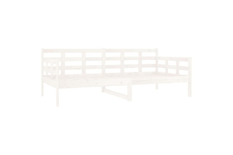 beBasic Dagseng hvit heltre furu 90x190 cm - Hvit - Møbler - Senger - Sengeramme & sengestamme