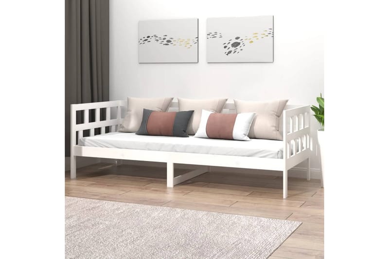 beBasic Dagseng hvit heltre furu 90x200 cm - Hvit - Møbler - Sofaer - Dagsenger