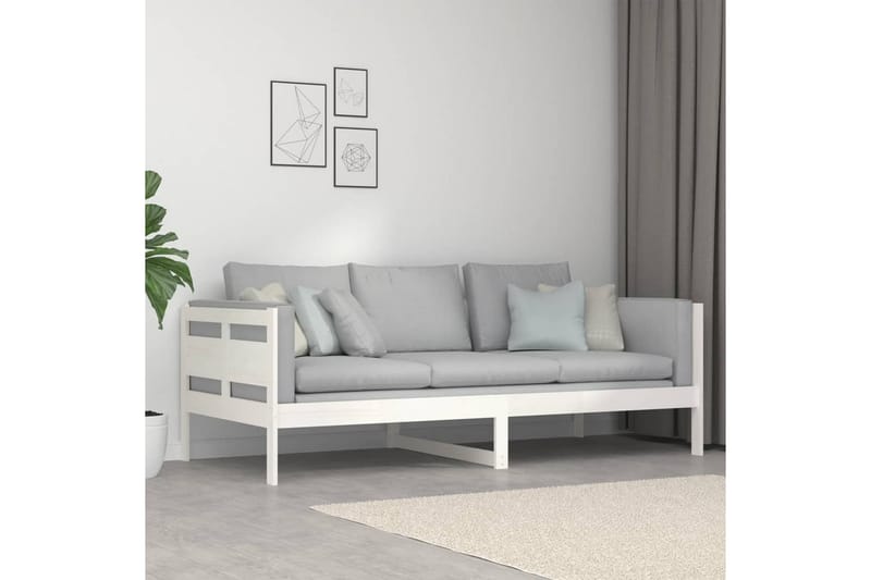 beBasic Dagseng hvit heltre furu 90x200 cm - Hvit - Møbler - Sofaer - Dagsenger