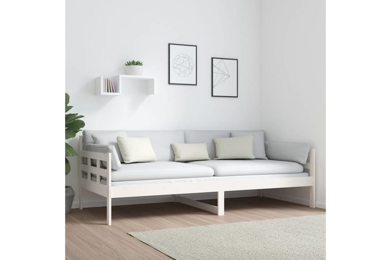 beBasic Dagseng hvit heltre furu 90x200 cm - Hvit - Møbler - Sofaer - Dagsenger