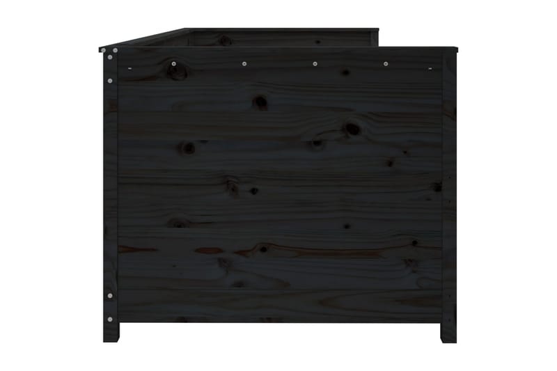 beBasic Dagseng svart 80x200 cm heltre furu - Svart - Møbler - Senger - Sengeramme & sengestamme