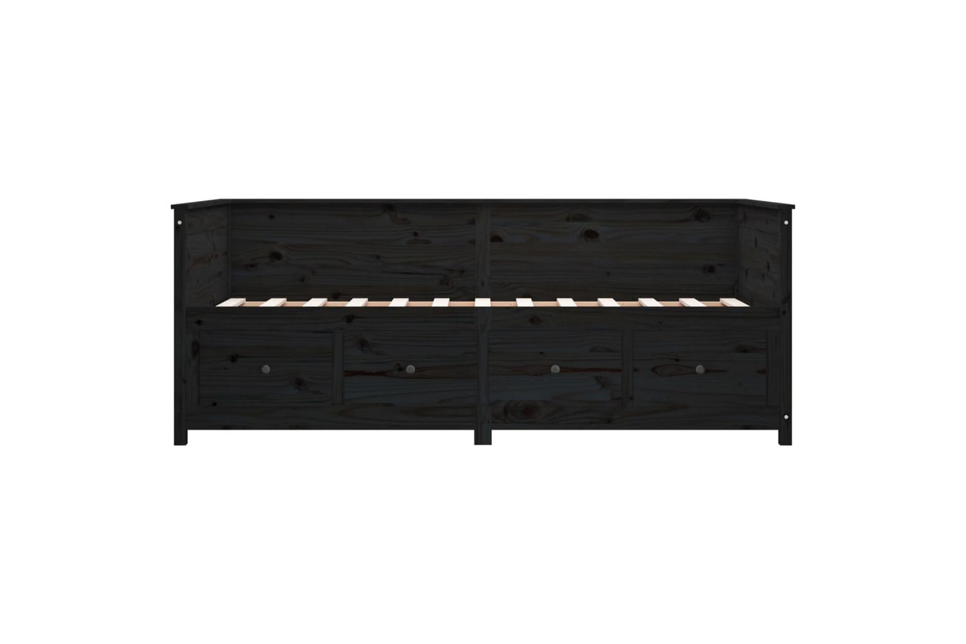 beBasic Dagseng svart 90x190 cm heltre furu - Svart - Møbler - Senger - Sengeramme & sengestamme