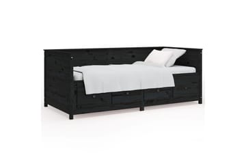 beBasic Dagseng svart 90x190 cm heltre furu - Svart - Møbler - Senger - Sengeramme & sengestamme