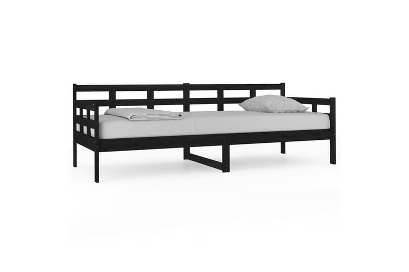 beBasic Dagseng svart heltre furu 80x200 cm - Svart - Møbler - Sofaer - Dagsenger
