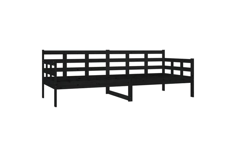 beBasic Dagseng svart heltre furu 80x200 cm - Svart - Møbler - Sofaer - Dagsenger